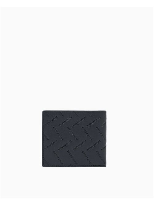 Portafoglio bifold in pelle con motivo goffrato ARMANI EXCHANGE | XM000168AF27287/UC001